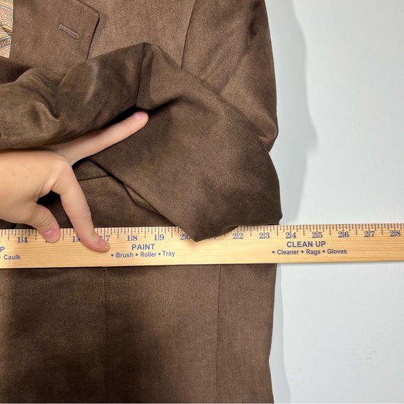 Lauren Ralph Lauren Sport Coat Men’s 44L Single Breast Faux Suede Blazer 110724 - Picture 5 of 16
